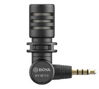 Boya Mini Condensator Microfoon BY-M110 voor 3,5mm TRRS - thumbnail