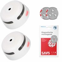 X-Sense XS01 Rookmelder - 2 pack + SAVS® Montageset X-Sense XS01 Rookmelder - 2 pack + SAVS® Montageset