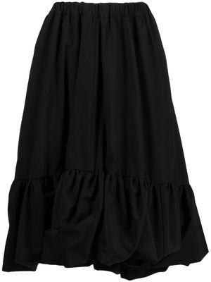 Comme Des Garçons jupe longue à taille élastiquée - Noir