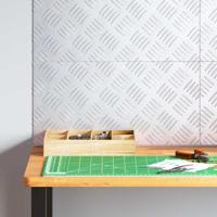 VidaXL Trap tread rechthoekig 4 pcs zilver 50 x 25 cm aluminium