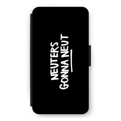 Neuters (zwart): iPhone 12 mini Flip Hoesje