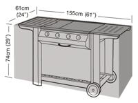 Garland Barbecuehoes (155x61x74cm) groen