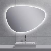 Wiesbaden Uovo Ovale Badkamerspiegel met Dimbare LED en Spiegelverwarming - 90cm Wiesbaden Uovo Ovale Badkamerspiegel met Dimbare LED en Spiegelverwarming - 90cm