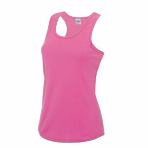 AWDis sport singlet voor dames - roze - mouwloos shirtje - polyester - lucht doorlatend