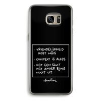 Mijn Motto's: Samsung Galaxy S7 Edge Transparant Hoesje