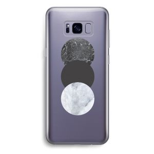 Marmeren cirkels: Samsung Galaxy S8 Plus Transparant Hoesje