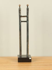 Bronzen sculptuur Relatie, 38 cm.