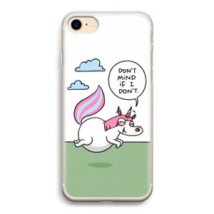 Unicorn: iPhone 7 Transparant Hoesje