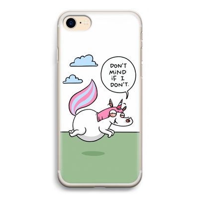 Unicorn: iPhone 7 Transparant Hoesje