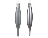 Ijspegel glas d3h15 cm mgrs ass 6st kerst Decoris - Decoris