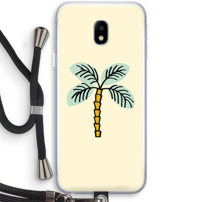Palmboom: Samsung Galaxy J3 (2017) Transparant Hoesje met koord