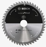 Bosch Accessories Bosch 2608837710 Hardmetaal-cirkelzaagblad 190 x 30 mm Aantal tanden: 48 1 stuk(s) - thumbnail