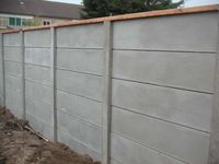 Beton schutting basic grijs enkelzijdig 200x231cm - thumbnail