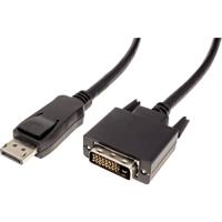 VALUE DisplayPort Kabel DP Male - DVI-D Male, zwart, 2 m - thumbnail