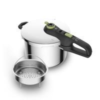 Tefal p25807 secure 5 trendy snelkookpan 6 liter met stoommand Tefal p25807 secure 5 trendy snelkookpan 6 liter met stoommand