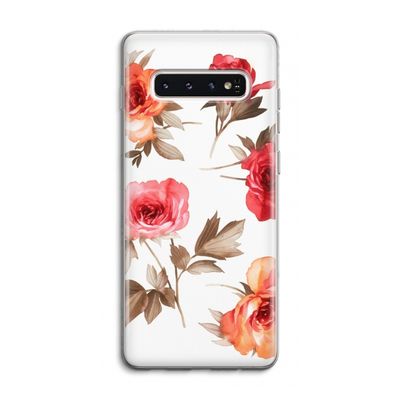 Roosjes: Samsung Galaxy S10 4G Transparant Hoesje