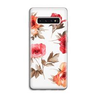 Roosjes: Samsung Galaxy S10 4G Transparant Hoesje