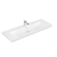 Villeroy & Boch Subway 2.0 meubelwastafel 130x47cm 1 kraangat met overloop wit 7176D001