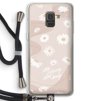 Daydreaming becomes reality: Samsung Galaxy A8 (2018) Transparant Hoesje met koord