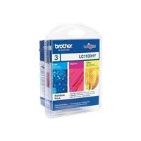 Brother Inktcartridge LC-1100 Origineel Combipack Cyaan, Magenta, Geel LC1100RBWBPDR