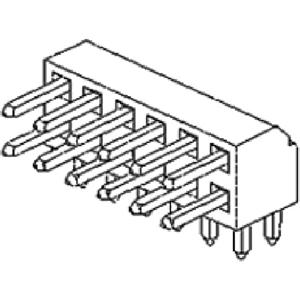 Molex Male header (standaard) Aantal rijen: 2 877602016 1 stuk(s) Tray