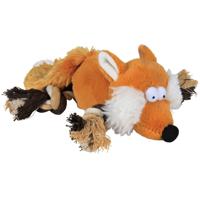 Trixie vos speeltje met touw 34 cm 35919