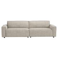 Leen Bakker - Bank Brooklyn 3-zits - Cyclamen - Stof - Beige - 101x270x76 Cm