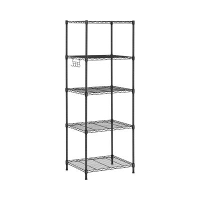 Metalen opbergrek - 55 x 45 x 149.5 cm - 150 kg - zwart