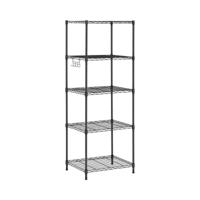 Metalen opbergrek - 55 x 45 x 149.5 cm - 150 kg - zwart Metalen opbergrek - 55 x 45 x 149.5 cm - 150 kg - zwart