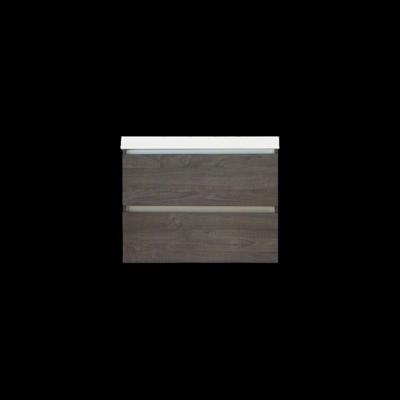 Onderkast Sanilux Trendline Met Greeplijst Aluminium 60x47x52 cm Silver Oak Sanilux