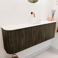 Toiletmeubel Mondiaz Joya | 123.2 cm | Meubelkleur Shadow | Faye wastafel Talc Midden | Zonder kraangat(en) Toiletmeubel Mondiaz Joya | 123.2 cm | Meubelkleur Shadow | Faye wastafel Talc Midden | Zonder kraangat(en)