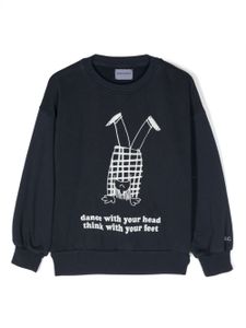 Bobo Choses sweat en coton Headstand - Bleu