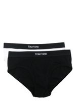 TOM FORD slip en coton à logo imprimé - Blanc