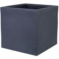 Bloempot Strata 40 x 38 x 40 cm Grafiet Plastic Vierkant