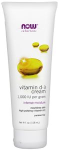 NOW Foods Vitamin D-3 Cream 1000 IU 118 ml 118 g Crème Unisex