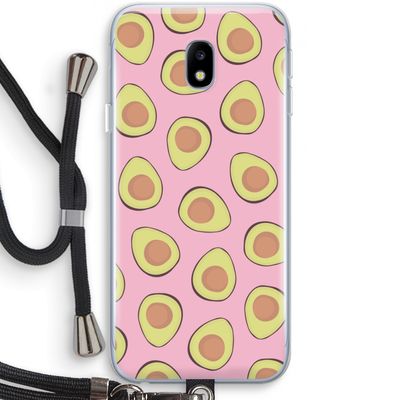 Dancing avocados: Samsung Galaxy J3 (2017) Transparant Hoesje met koord