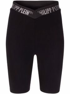 Philipp Plein short Stones à taille haute - Noir