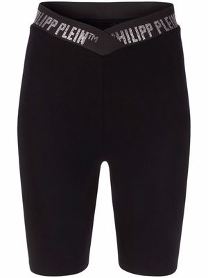 Philipp Plein short Stones à taille haute - Noir
