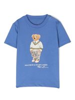 POLO RALPH LAUREN KIDS t-shirt Teddy Bear - Bleu - thumbnail