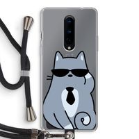 Cool cat: OnePlus 8 Transparant Hoesje met koord