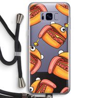 Hamburger: Samsung Galaxy S8 Transparant Hoesje met koord