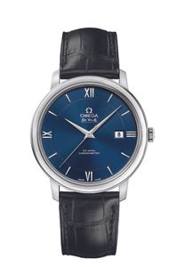 Horlogeband Omega 42413402003001 Krokodillenleer Zwart 20mm