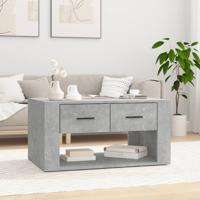Salontafel 80x50x40 cm bewerkt hout betongrijs