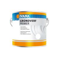 Ivana grondverf/primer - synthetisch - 0,75 l - wit - hout