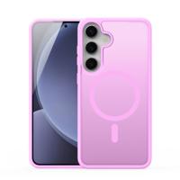 Dux Ducis Yind Samsung Galaxy S25 hoesje - slanke backcover met MagSafe ondersteuning - Lichtroze