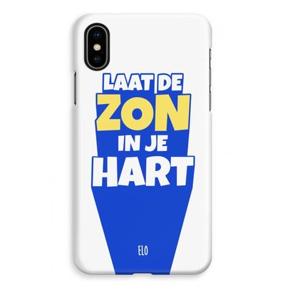 Laat de zon in je hart: iPhone XS Max Volledig Geprint Hoesje