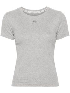 Marine Serre t-shirt en coton à logo Crescent Moon - Gris