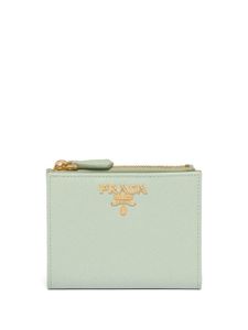 Prada portefeuille en cuir Saffiano - Vert