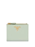 Prada portefeuille en cuir Saffiano - Vert