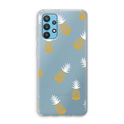 Ananasjes: Samsung Galaxy A32 4G Transparant Hoesje